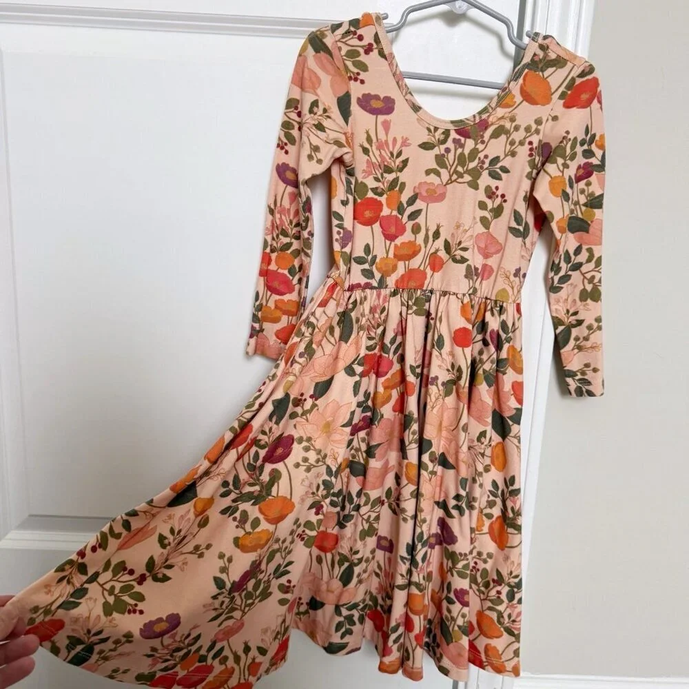Alice + Ames Ballet Dress in Botany Print 7 years EUC